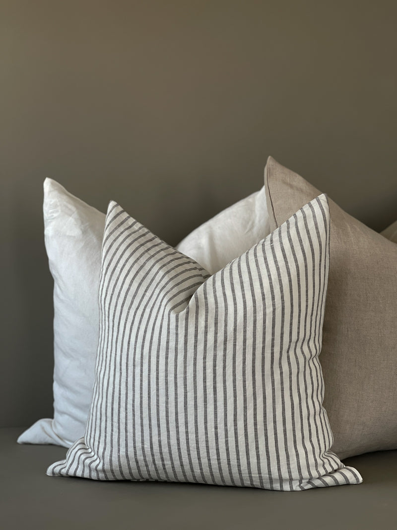 STRIPED LINEN PILLOW COVER | BLVG COLLECTION